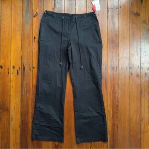 NWT Vintage 2000s Style & Co. Adjustable Length pants wide leg black
